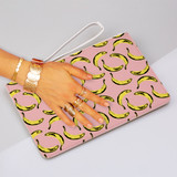 Banana Pattern Clutch Bag By Artists Collection