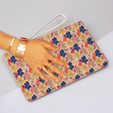 Abstract Tropical Backdrop Clutch Bag By Artists Collection