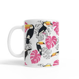Abstract Toucan Pattern Coffee Mug By Artists Collection