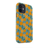 Abstract Small Oranges Pattern iPhone Tough Case By Artists Collection