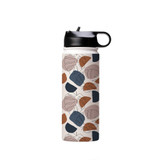 Abstract Shapes Earthy Hues Water Bottle By Artists Collection