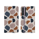 Abstract Shapes Earthy Hues Samsung Folio Case By Artists Collection