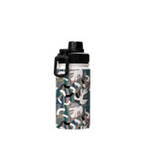 Abstract Inverse Leaves Pattern Water Bottle By Artists Collection