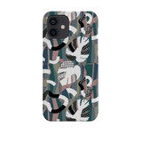 Abstract Inverse Leaves Pattern iPhone Snap Case By Artists Collection