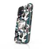 Abstract Inverse Leaves Pattern iPhone Tough Case By Artists Collection