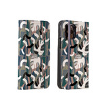 Abstract Inverse Leaves Pattern iPhone Folio Case By Artists Collection