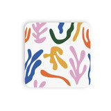 Abstract Plants And Leaves Pattern Coaster Set By Artists Collection