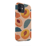 Abstract Design Peach Pattern iPhone Tough Case By Artists Collection