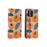 Abstract Design Peach Pattern iPhone Folio Case By Artists Collection