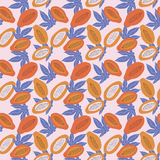 Abstract Papaya Pattern Design By Artists Collection