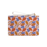 Abstract Papaya Pattern Clutch Bag By Artists Collection