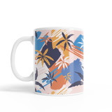 Abstract Palm Pattern Coffee Mug By Artists Collection