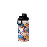 Abstract Palm Pattern Water Bottle By Artists Collection