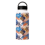 Abstract Palm Pattern Water Bottle By Artists Collection