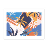 Abstract Palm Pattern Art Print By Artists Collection