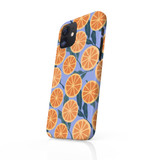 Abstract Oranges With Purple Background Pattern iPhone Snap Case By Artists Collection