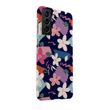 Abstract Orange Flowers Pattern Samsung Snap Case By Artists Collection