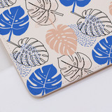 Abstract Monstera Pattern Clutch Bag By Artists Collection