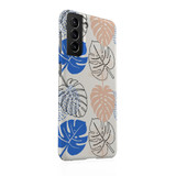 Abstract Monstera Pattern Samsung Snap Case By Artists Collection