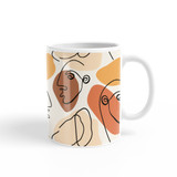 Abstract Line Pattern Coffee Mug By Artists Collection