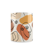 Abstract Line Pattern Coffee Mug By Artists Collection
