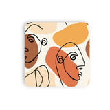 Abstract Line Pattern Coaster Set By Artists Collection