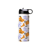 Abstract Line Faces Water Bottle By Artists Collection