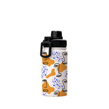 Abstract Line Faces Water Bottle By Artists Collection