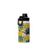 Abstract Tropical Lemons Pattern Water Bottle By Artists Collection