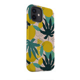 Abstract Tropical Lemons Pattern iPhone Tough Case By Artists Collection