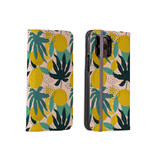 Abstract Tropical Lemons Pattern iPhone Folio Case By Artists Collection