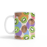 Abstract Kiwi Pattern Coffee Mug By Artists Collection