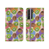 Abstract Kiwi Pattern Samsung Folio Case By Artists Collection
