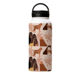 Abstract Jungle Pattern Water Bottle By Artists Collection