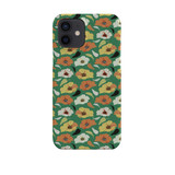 Abstract Green Flower Pattern iPhone Snap Case By Artists Collection