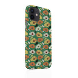 Abstract Green Flower Pattern iPhone Snap Case By Artists Collection