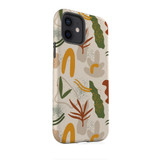 Abstract Leaves And Trees Pattern iPhone Tough Case By Artists Collection