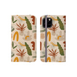 Abstract Leaves And Trees Pattern iPhone Folio Case By Artists Collection