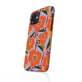 Abstract Orange Poppy Pattern iPhone Snap Case By Artists Collection