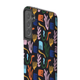 Abstract Flowers And Leaves Pattern Samsung Tough Case By Artists Collection