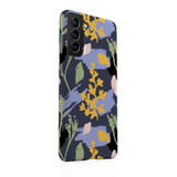 Abstract Yellow Floral Pattern Samsung Snap Case By Artists Collection