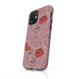 Abstract Face Pattern iPhone Tough Case By Artists Collection