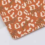 Abstract Cheetah Pattern Clutch Bag By Artists Collection