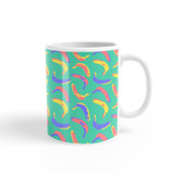 Abstract Banana Pattern Coffee Mug By Artists Collection