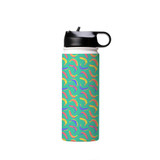 Abstract Banana Pattern Water Bottle By Artists Collection