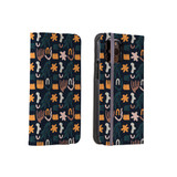Abstract Autumn Pattern iPhone Folio Case By Artists Collection