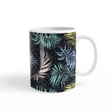 Abstract Palm Leaves Pattern Coffee Mug By Artists Collection