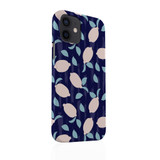 Abstract Blue Lemons Pattern iPhone Snap Case By Artists Collection