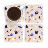 80s 90s Pattern Coaster Set By Artists Collection