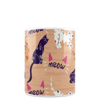 Meow Pattern Coffee Mug By Artists Collection